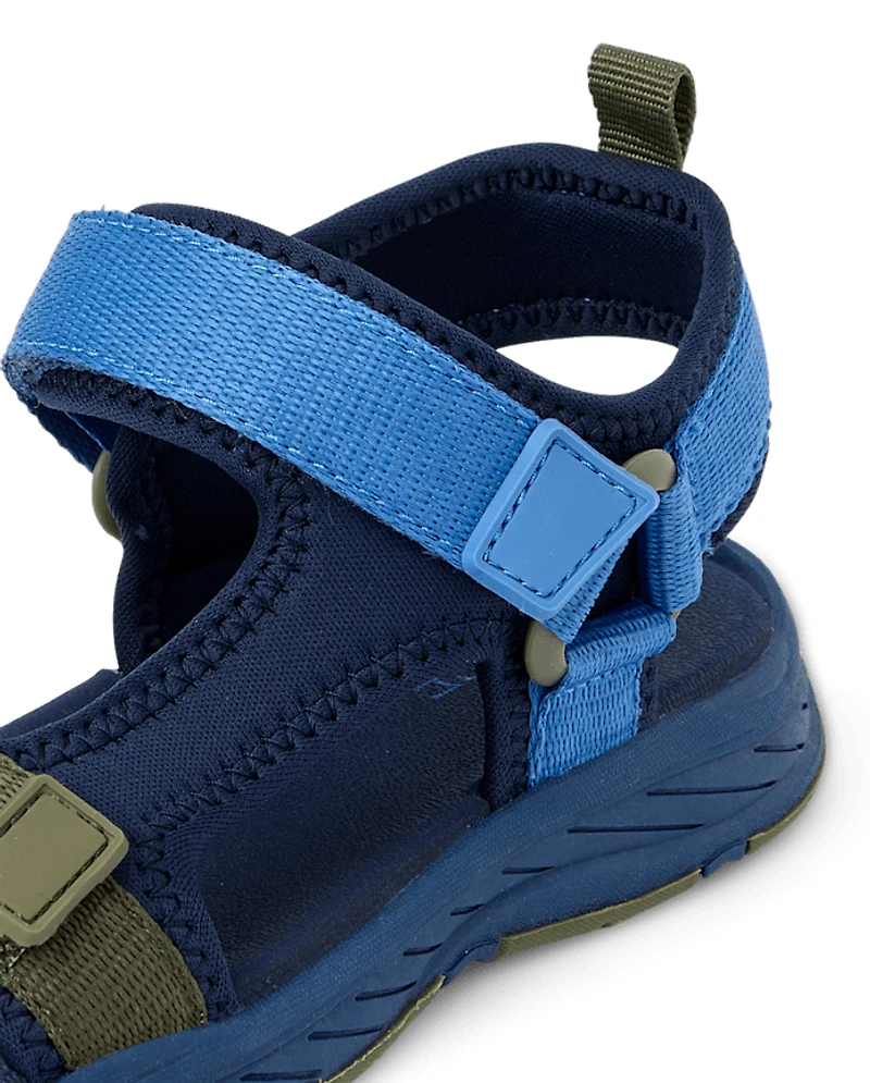 Boys Colorblock Webbed Sandals