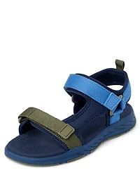 Boys Colorblock Webbed Sandals