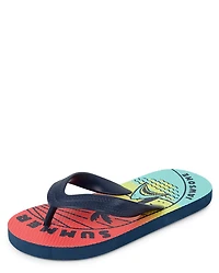 Boys Summer Vibes Flip Flops