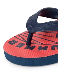 Boys Summer Vibes Flip Flops