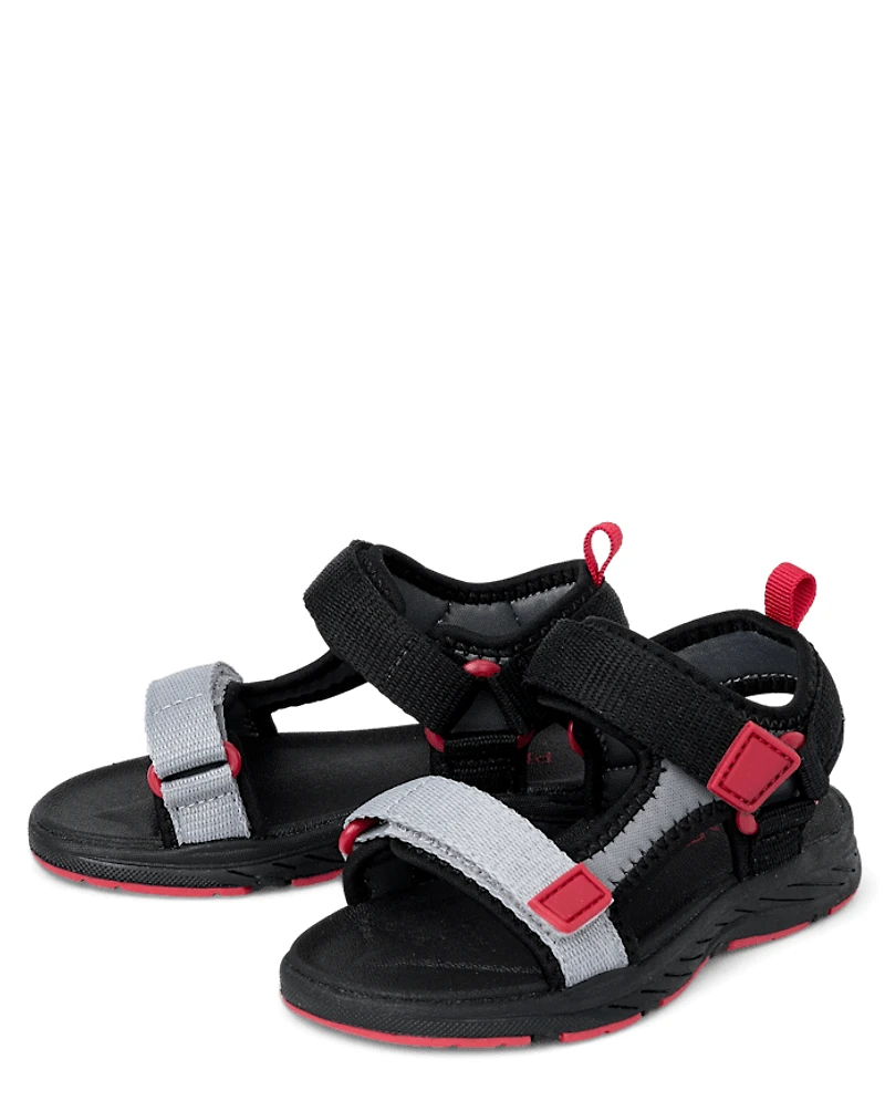 Toddler Boys Colorblock Webbed Sandals