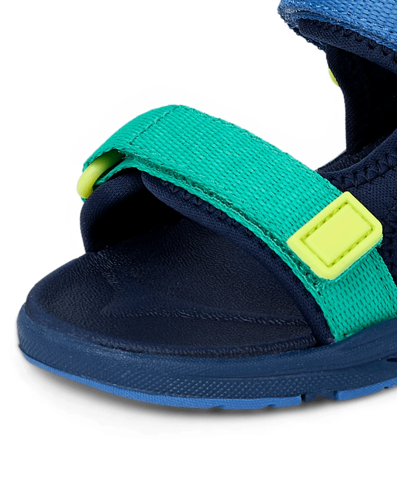 Toddler Boys Colorblock Webbed Sandals