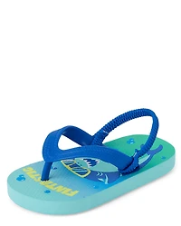 Toddler Boys Shark Flip Flops