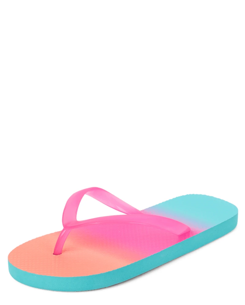 Girls Ombre Flip Flops