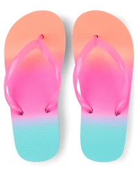 Girls Ombre Flip Flops