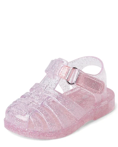 Baby Girls Glitter Jelly Fisherman Sandals
