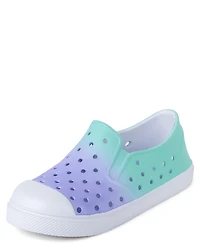 Girls Ombre Perforated Water Sneakers
