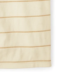 Boys Striped Textured Henley Tee