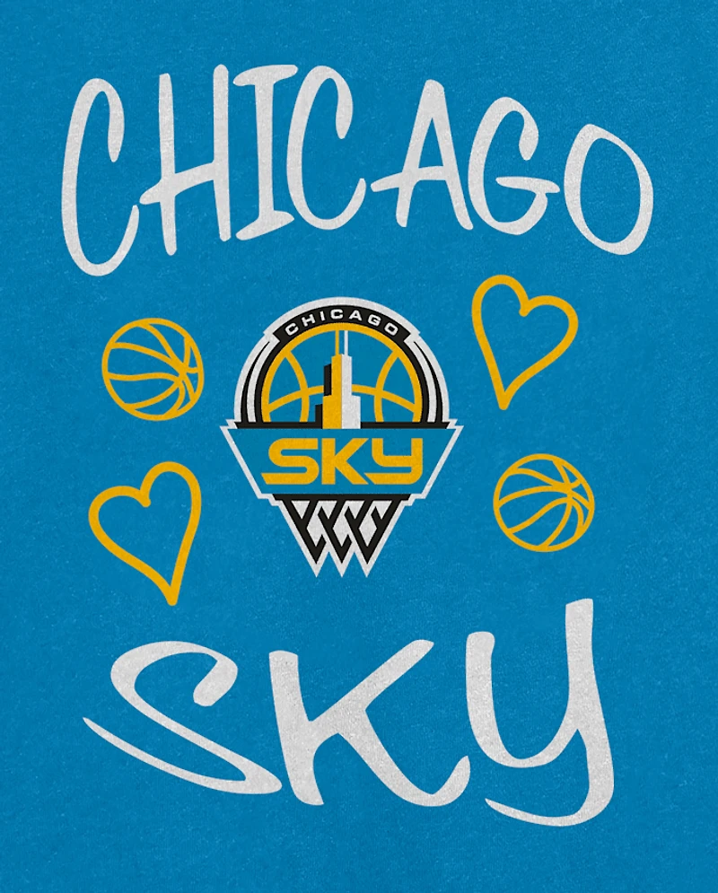 Baby And Toddler Girls WNBA Chicago Sky Graphic Tee