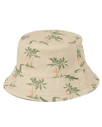 Baby Boys Crocodile Reversible Bucket Hat