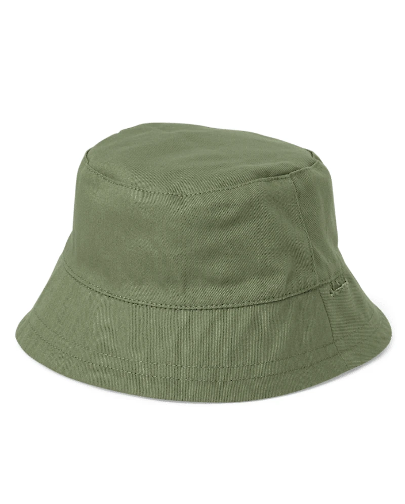Baby Boys Crocodile Reversible Bucket Hat