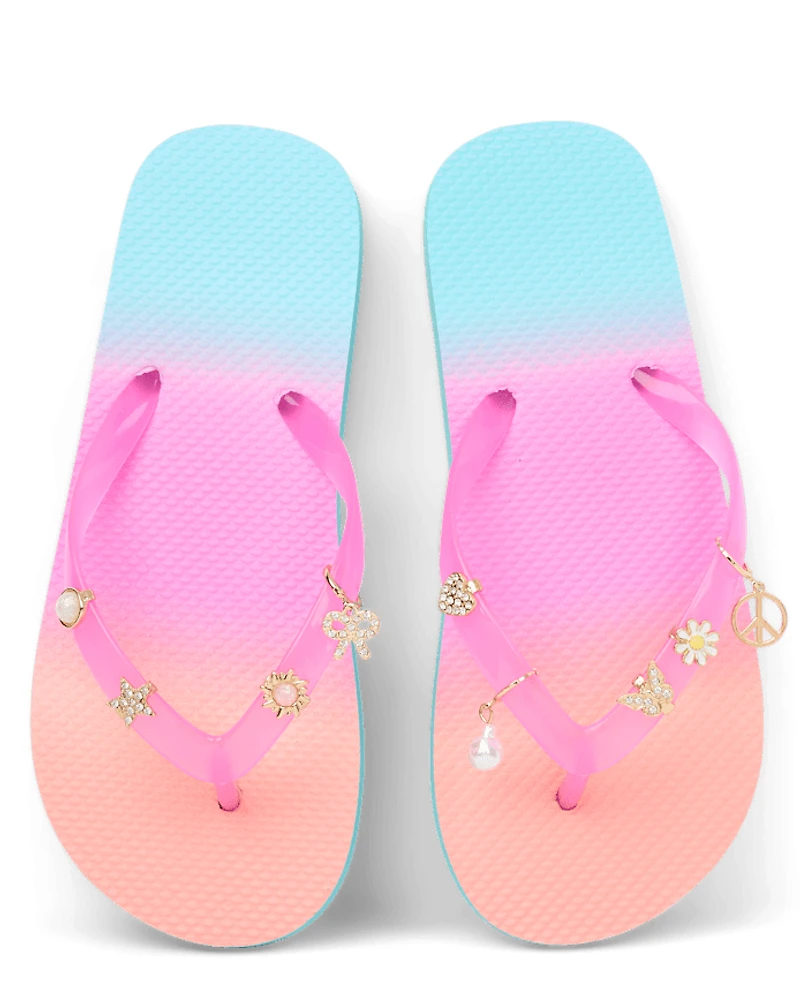Girls Butterfly Sandal Charm 9-Pack