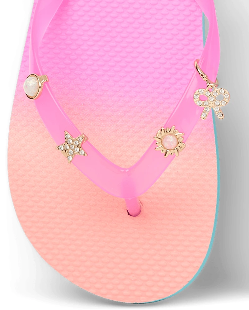Girls Butterfly Sandal Charm 9-Pack