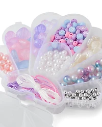 Girls Seashell DIY Beaded Bracelet Set