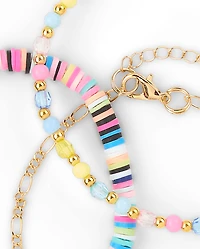 Lot de 3 bracelets de cheville Girls Love