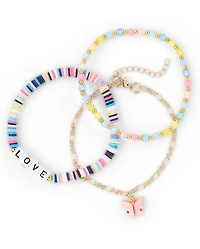 Girls Starfish Anklet 3-Pack