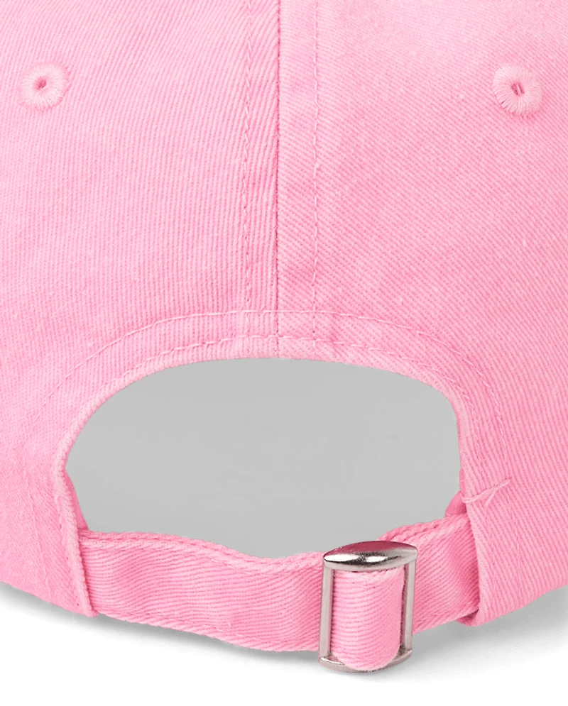 Girls Embroidered Cherry Baseball Hat