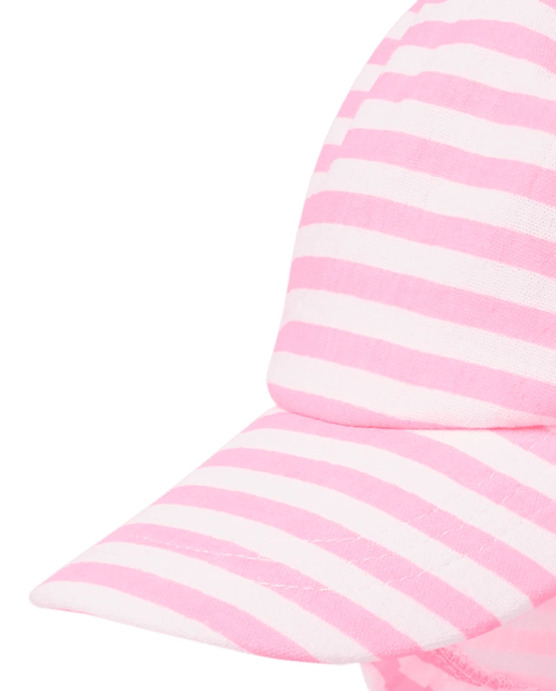 Baby Girls Striped Bow Sun Hat