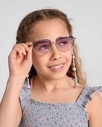 Girls Happy Face Beaded Sunglasses Chain