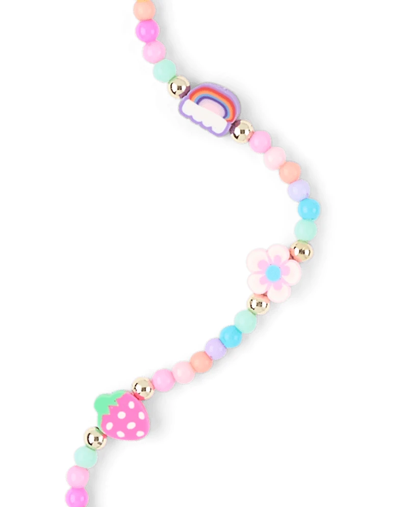 Girls Happy Face Beaded Sunglasses Chain