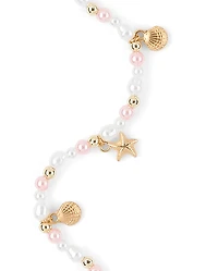 Chaîne de lunettes de soleil à perles coquillage pour filles