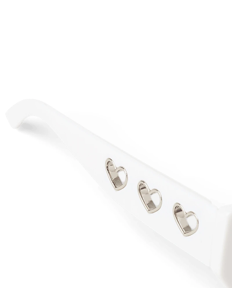 Girls Heart Cut Out Sunglasses