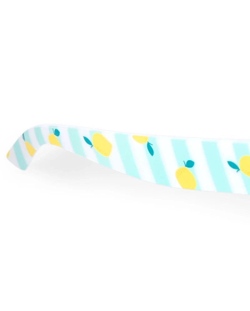 Toddler Girls Striped Lemon Cat Eye Sunglasses