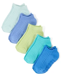 Girls Rainbow Ankle Socks 10-Pack