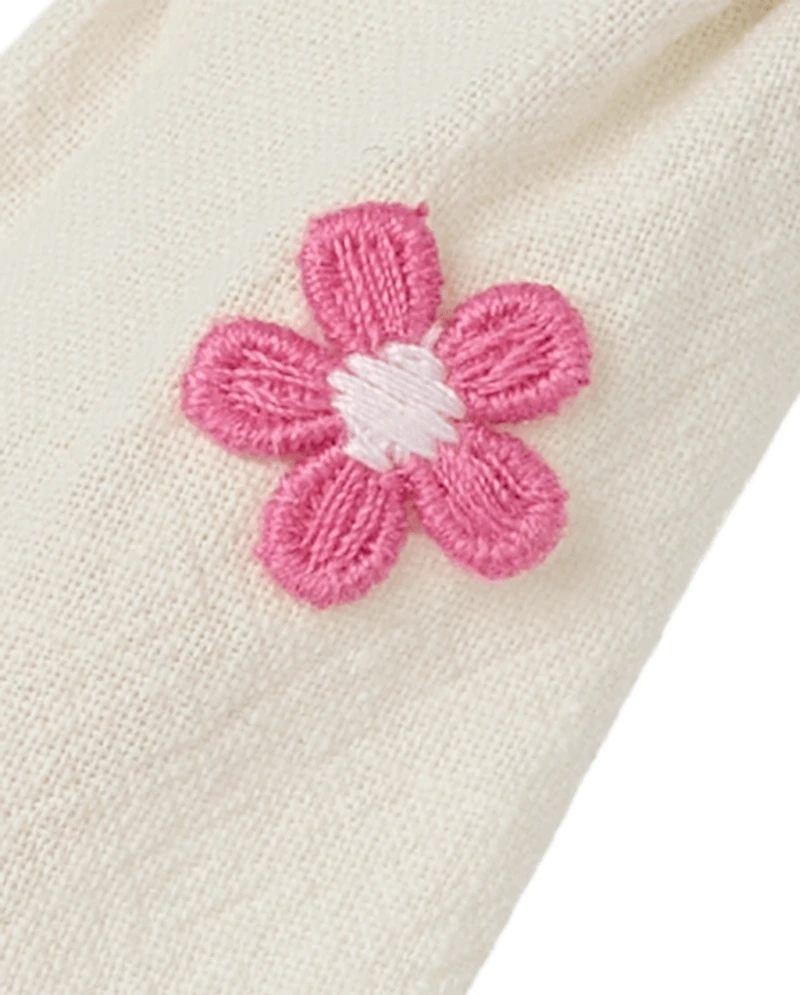 Bandeau à breloque florale pour filles