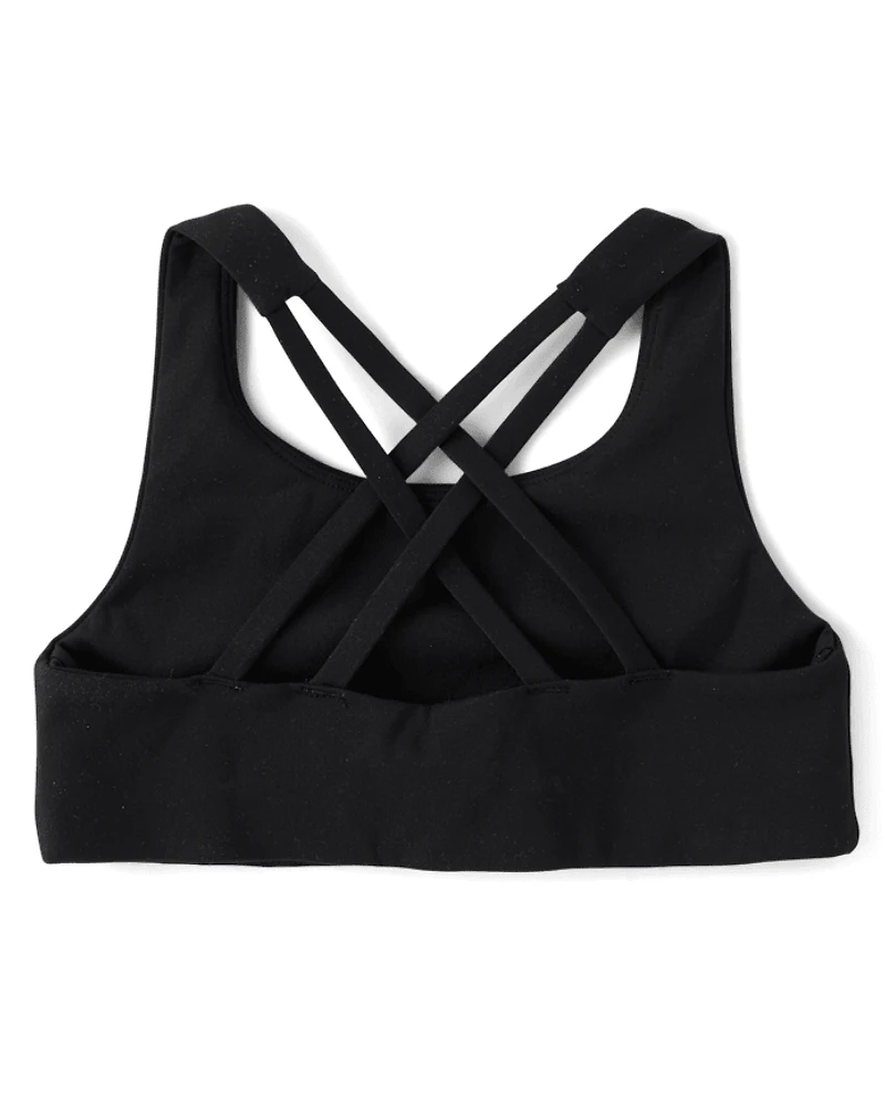 Girls Quick Dry Sports Bra 3-Pack