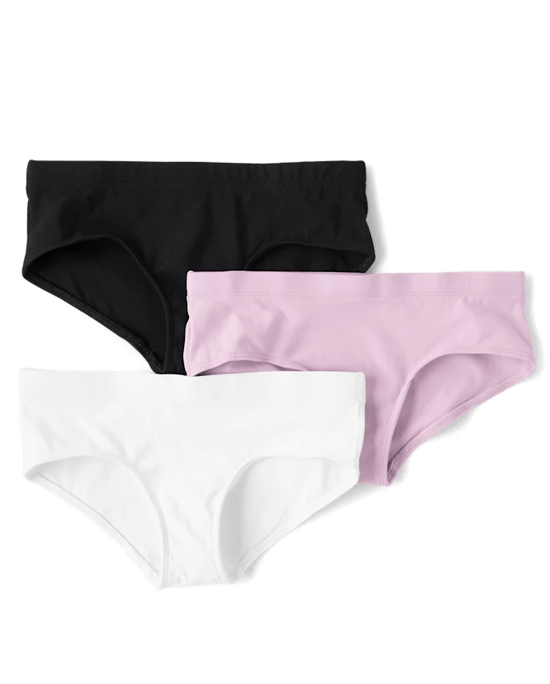 Girls Quick Dry Hipster Underwear 3-Pack