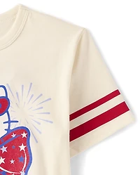 Girls Hello Kitty® Glitter Bow Relaxed Graphic Tee