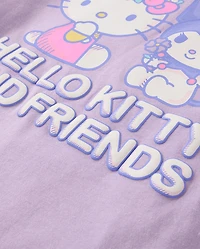 Girls Hello Kitty® And Friends Puff Print Front Back Relaxed Graphic Tee