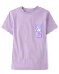 Girls Hello Kitty® And Friends Puff Print Front Back Relaxed Graphic Tee