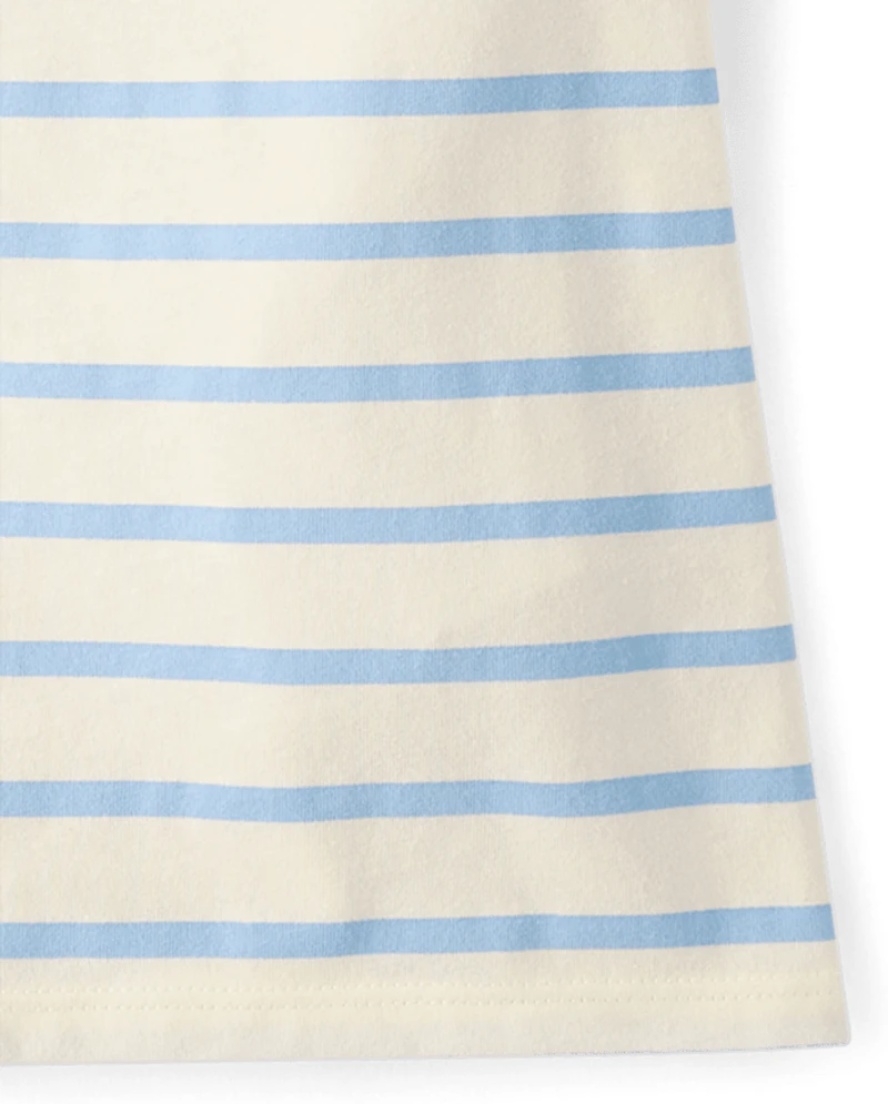 Girls Cinnamoroll™ Puff Print Striped Graphic Tee