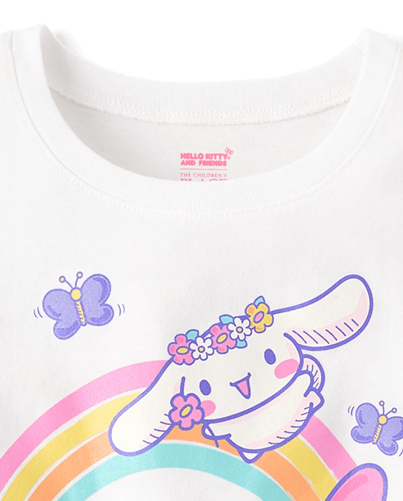 Girls Hello Kitty® And Friends Glitter Rainbow Graphic Tee