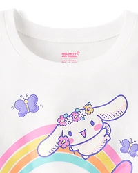 Girls Hello Kitty® And Friends Glitter Rainbow Graphic Tee
