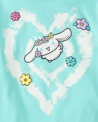 Girls Cinnamoroll™ Puff Print Heart Graphic Tee