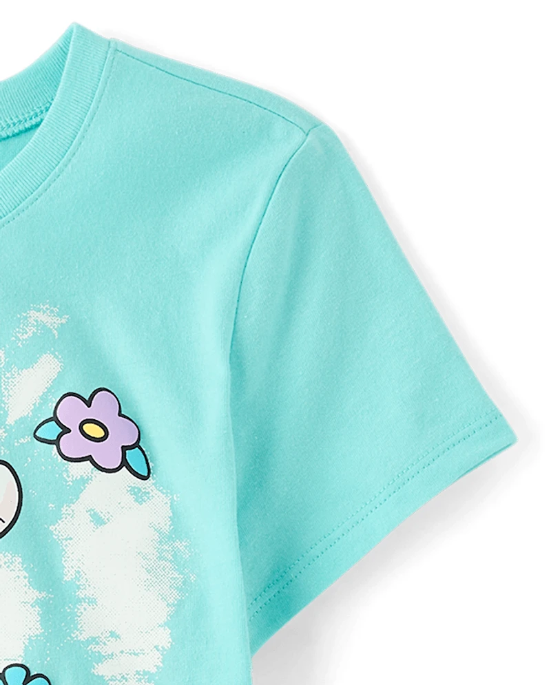 Girls Cinnamoroll™ Puff Print Heart Graphic Tee