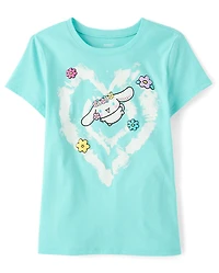Girls Cinnamoroll™ Puff Print Heart Graphic Tee