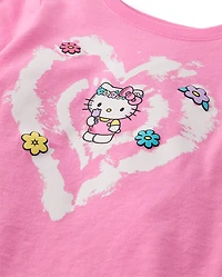 Toddler Girls Hello Kitty® Puff Print Heart Graphic Tee