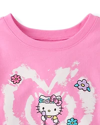 Toddler Girls Hello Kitty® Puff Print Heart Graphic Tee
