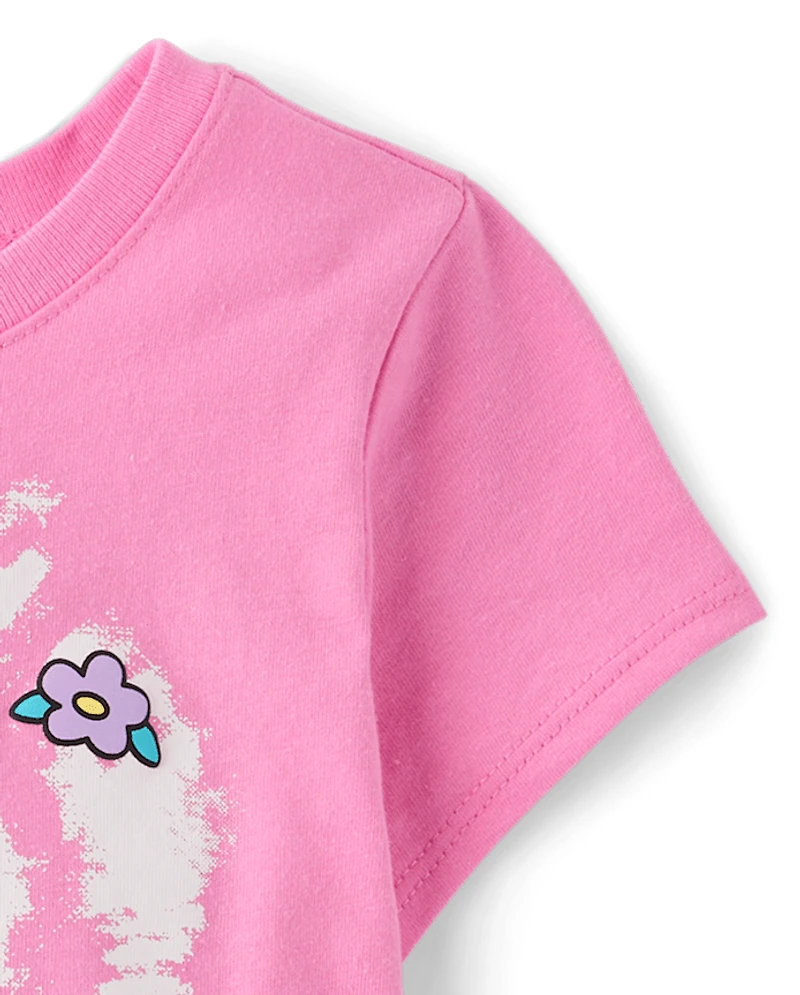 Toddler Girls Hello Kitty® Puff Print Heart Graphic Tee