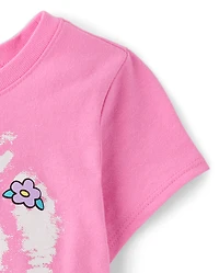 Toddler Girls Hello Kitty® Puff Print Heart Graphic Tee
