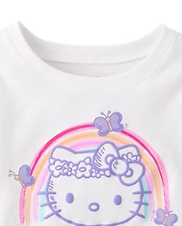 Toddler Girls Hello Kitty® Puff Print Rainbow Graphic Tee