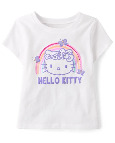 Toddler Girls Hello Kitty® Puff Print Rainbow Graphic Tee