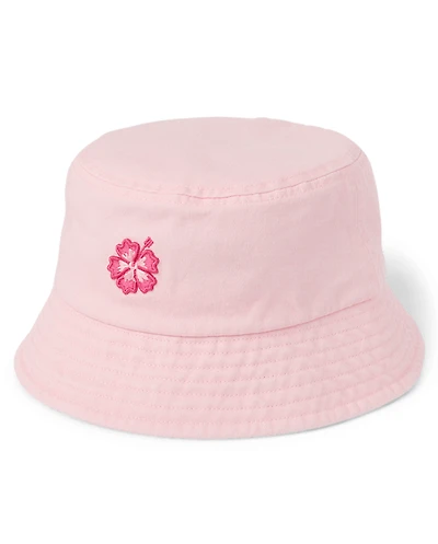 Baby And Toddler Girls Embroidered Hibiscus Bucket Hat