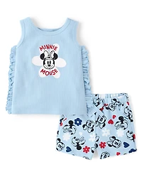 Baby Girls Minnie Mouse™ 2-Piece Playwear Set