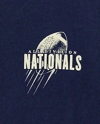 Boys National Football Front And Back Graphic Tee
