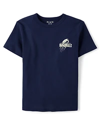 Boys National Football Front And Back Graphic Tee